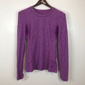 Lululemon Long Sleeve For Running Purple Top